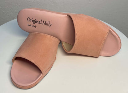 Original Milly 0205 Nappa Pesca (PelleTop) Ciabatta da camera Donna