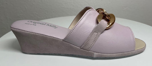 Original Milly 0105 Nappa Peonia (PelleTop) Ciabatta da camera Donna