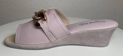Original Milly 0105 Nappa Peonia (PelleTop) Ciabatta da camera Donna