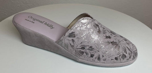 Original Milly 0004 Camoscio Peonia (PelleTop) Ciabatta da camera Donna