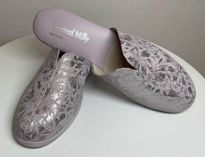 Original Milly 0004 Camoscio Peonia (PelleTop) Ciabatta da camera Donna