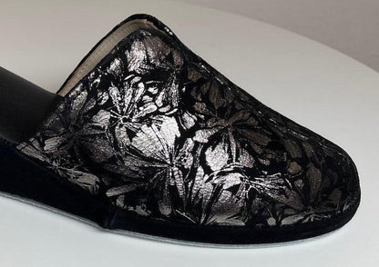 Original Milly 0004 Camoscio Nero (PelleTop) Ciabatta da camera Donna