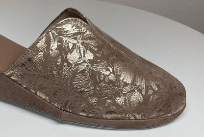 Original Milly 0004 Camoscio Taupe (PelleTop) Ciabatta da camera Donna