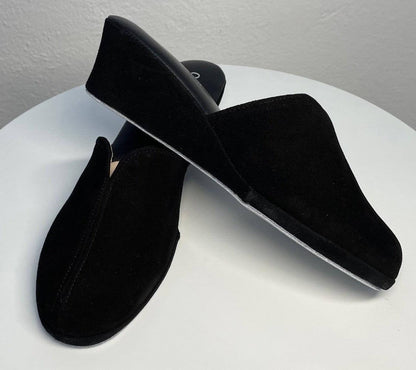 Original Milly 0005 Camoscio Nero (PelleTop) Ciabatta da camera Donna