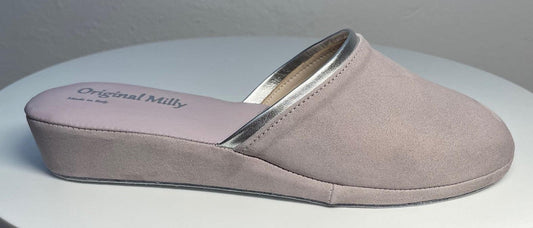 Original Milly 0720 Camoscio Peonia (PelleTop) Ciabatta da camera Donna