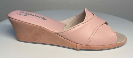 Original Milly 0403 Nappa Pesca (PelleTop) Ciabatta da camera Donna