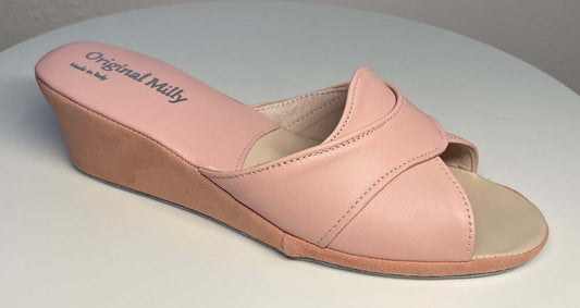 Original Milly 0403 Nappa Pesca (PelleTop) Ciabatta da camera Donna