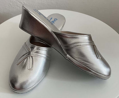 Original Milly 0002 Nappa Argento (PelleTop) Ciabatta da camera Donna