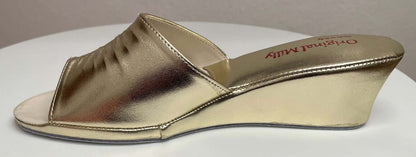 Original Milly 1805 Oro (Ecopelle) Ciabatta da camera donna