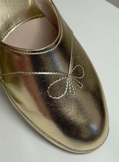 Original Milly 3000 Oro (Ecopelle) Ciabatta da camera donna