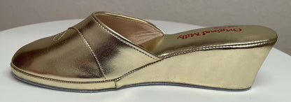 Original Milly 3000 Oro (Ecopelle) Ciabatta da camera donna