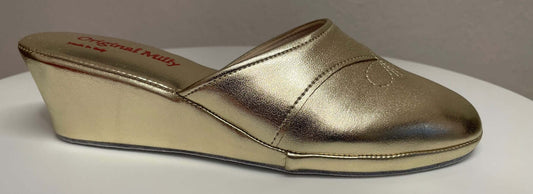 Original Milly 3000 Oro (Ecopelle) Ciabatta da camera donna
