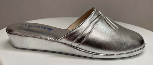 Original Milly 2200 Argento (Ecopelle) Ciabatta da camera donna