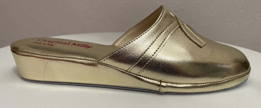 Original Milly 2200 Oro (Ecopelle) Ciabatta da camera donna