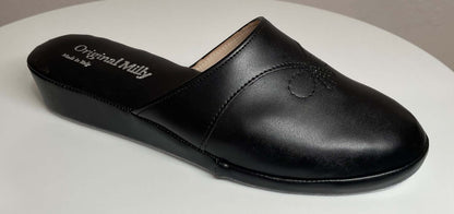 Original Milly 3200 Nero (Ecopelle) Ciabatta da camera donna