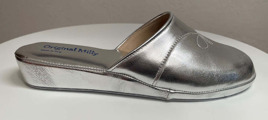 Original Milly 3200 Argento (Ecopelle) Ciabatta da camera donna