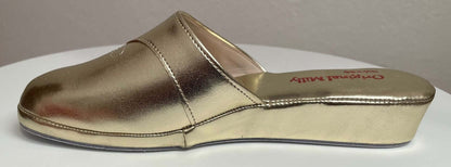 Original Milly 3200 Oro (Ecopelle) Ciabatta da camera donna