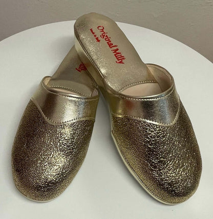 Original Milly 4200 Oro (Ecopelle) Ciabatta da camera donna