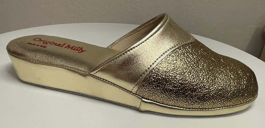 Original Milly 4200 Oro (Ecopelle) Ciabatta da camera donna