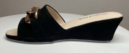 Original Milly 105 Camoscio Nero (PelleTop) Ciabatta da camera donna