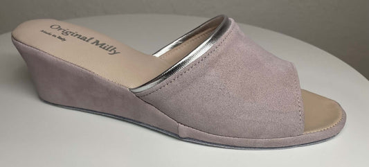 Original Milly 7000 Camoscio Peonia (PelleTop) Ciabatta da camera donna