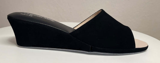 Original Milly 0103 Camoscio Nero (PelleTop) Ciabatta da camera Donna