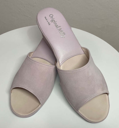 Original Milly 0103 Camoscio Peonia (PelleTop) Ciabatta da camera Donna