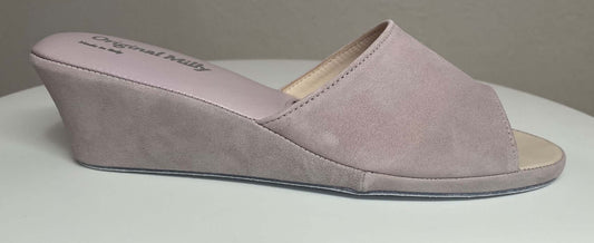 Original Milly 0103 Camoscio Peonia (PelleTop) Ciabatta da camera Donna