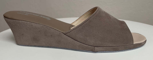 Original Milly 0103 Camoscio Taupe (PelleTop) Ciabatta da camera Donna