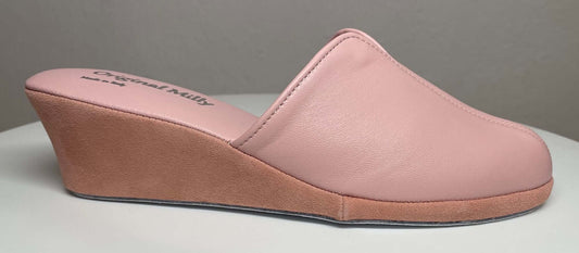 Original Milly 1000 Nappa Pesca (PelleTop) Ciabatta da camera donna
