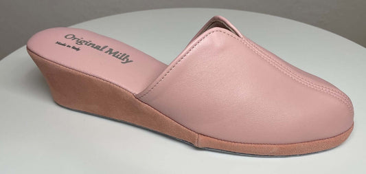 Original Milly 1000 Nappa Pesca (PelleTop) Ciabatta da camera donna