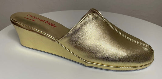 Original Milly 1000 Nappa Oro (PelleTop) Ciabatta da camera donna