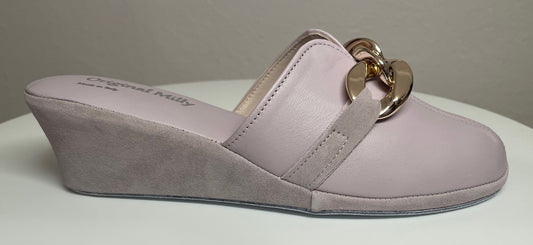 Original Milly 1001 Nappa Peonia (PelleTop) Ciabatta da camera Donna