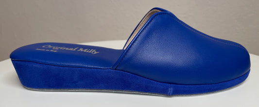 Original Milly 1200 Nappa Blu (PelleTop) Ciabatta da camera Donna