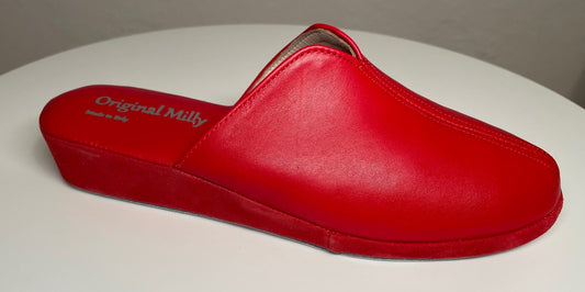 Original Milly 1200 Nappa Rosso (PelleTop) Ciabatta da camera Donna