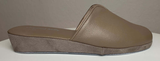 Original Milly 1200 Nappa Taupe (PelleTop) Ciabatta da camera Donna
