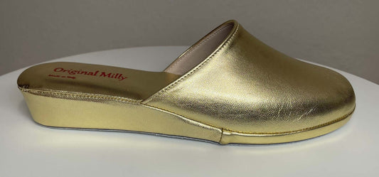 Original Milly 202 Nappa Oro (PelleTop) Ciabatta da camera Donna