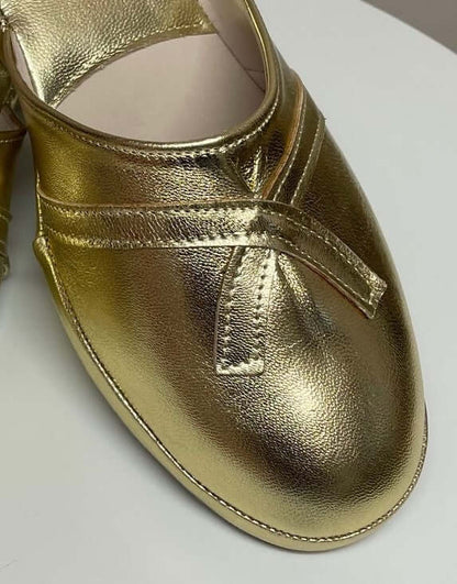 Original Milly 0002 Nappa Oro (PelleTop) Ciabatta da camera Donna