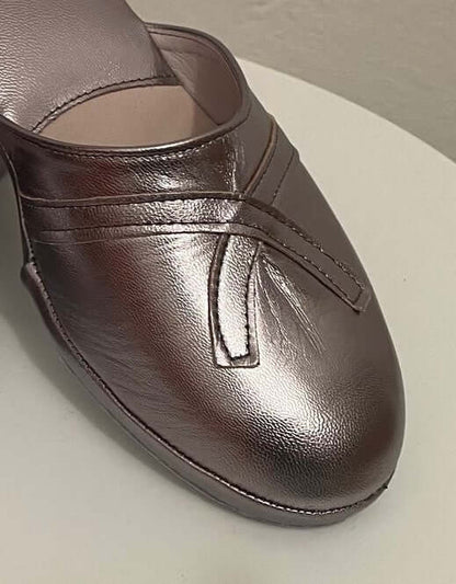 Original Milly 0002 Nappa Piombo (PelleTop) Ciabatta da camera Donna