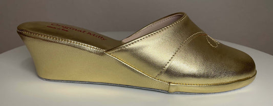 Original Milly 0003 Nappa Oro (PelleTop) Ciabatta da camera Donna