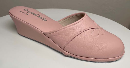Original Milly 0003 Nappa Pesca (PelleTop) Ciabatta da camera Donna