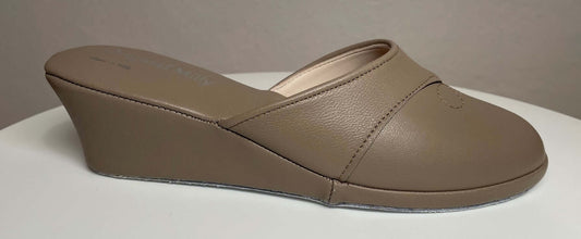 Original Milly 0003 Nappa Taupe (PelleTop) Ciabatta da camera Donna