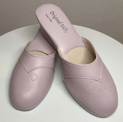 Original Milly 0003 Nappa Peonia (PelleTop) Ciabatta da camera Donna