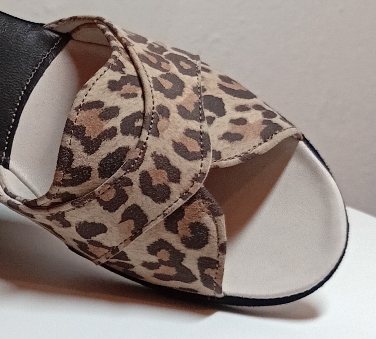 Original Milly 0403 Camoscio Leopardo (PelleTop) Ciabatta da camera Donna