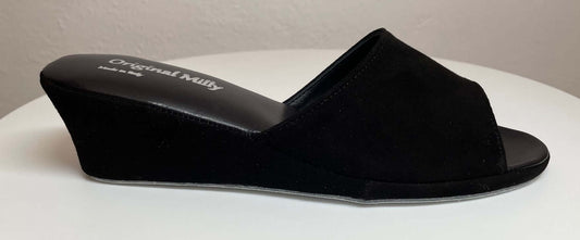 Original Milly 0103 Camoscio Nero2 (PelleTop) Ciabatta da camera Donna
